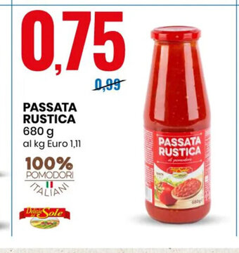 Eurospin Passata Rustica 680 g offerta
