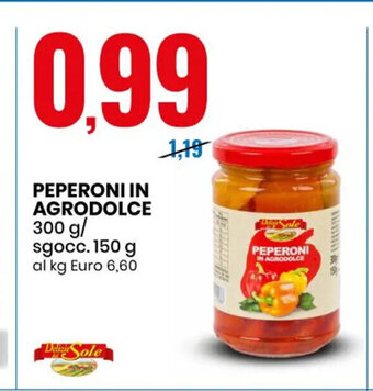 Eurospin Peperoni In Agrodolce 300 g/ sgocc. 150 g offerta