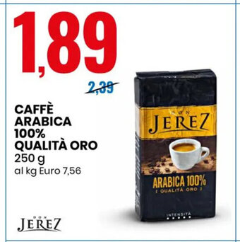 Eurospin Caffè Arabica 100% Qualità Oro 250 g offerta
