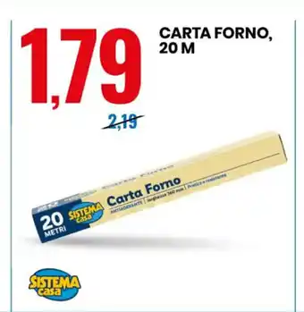 Eurospin Carta Forno, 20 M offerta
