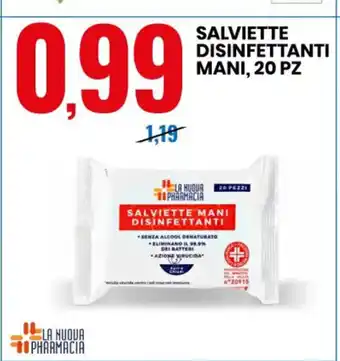 Eurospin Salviette Disinfettanti Mani, 20 Pz offerta