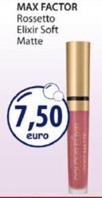 Acqua & Sapone Max Factor Rossetto Elixir Soft Matte offerta