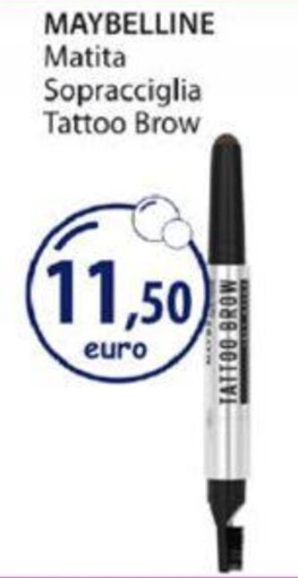 Acqua & Sapone Maybelline Matita Sopracciglia Tattoo Brow offerta