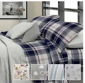Eurospin Completo Letto Matrimoniale In Flanella 100% 240x280 cm , lenzuolo con angoli: 170x200+23 cm, federe: 2x50 x 80 + 15 cm offerta