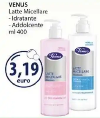 Acqua & Sapone Venus Latte Micellare Idratante Addolcente 400 ml offerta