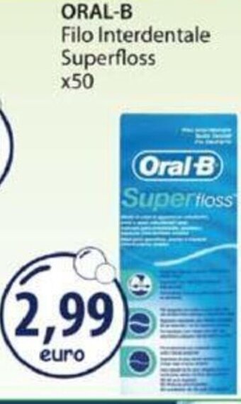 Acqua & Sapone Oral B Filo Interdentale Superfloss x50 offerta