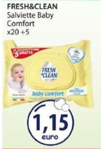 Acqua & Sapone Fresh&Clean Salviette Baby Comfort x20 + 5 offerta