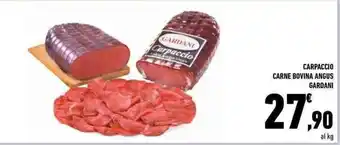 Conad Gardani Carpaccio Carne Bovina Angus offerta