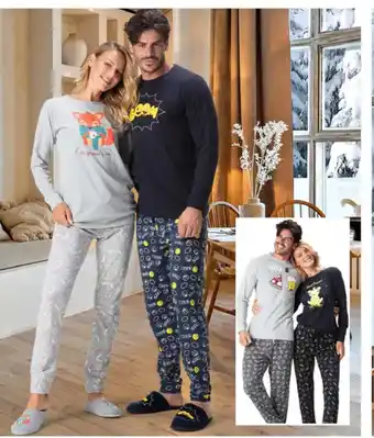 Eurospin Pigiama Donna/ Uomo S/XL, taglie uomo: M/XXL offerta