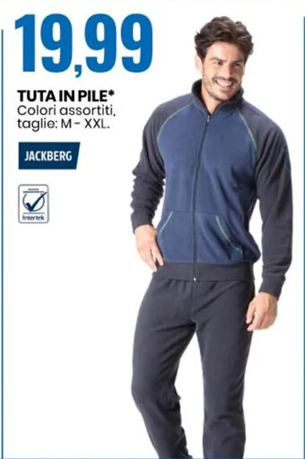 Eurospin Tuta In Pile Colori assortiti taglie: M-XXL offerta