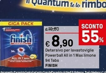 Iper La Grande Finish Detersivo lavastoviglie offerta