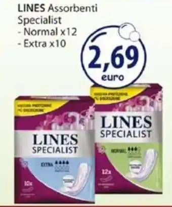 Acqua & Sapone Lines Assorbenti Specialist Normal x12/Extra x10 offerta