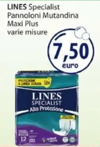 Acqua & Sapone Lines Specialist Pannoloni Mutandina Maxi Plus varie misure offerta