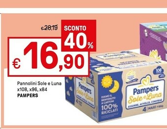 Iper La Grande Sole Pannolini Pampers offerta