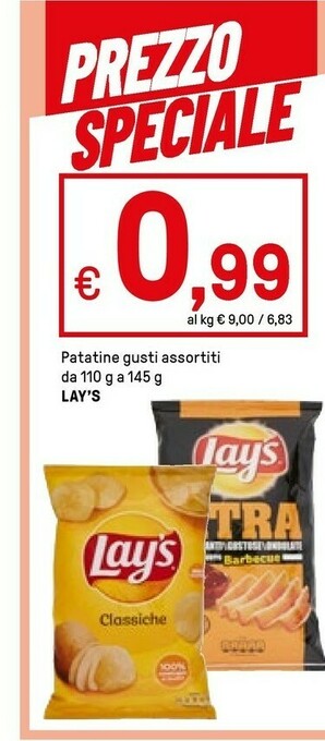 Iper La Grande Lay's Snack offerta
