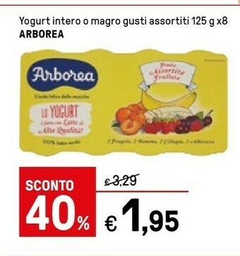 Iper La Grande Arborea Yogurt Con Banana Frullata 125 G(ml) offerta
