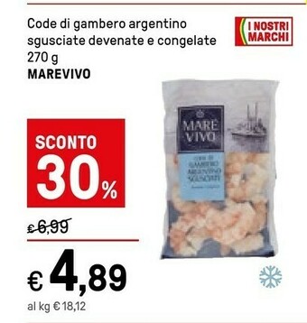 Iper La Grande Marevivo Code Di Gambero Argentino 270g offerta