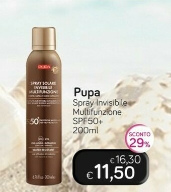 Idea bellezza Pupa Spray Invisibile Multifunzione Spf50+ 200 Ml offerta