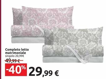 Carrefour Market Completo letto matrimoniale offerta