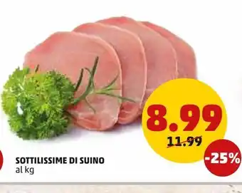 PENNY Sottilissime dl suino al kg offerta