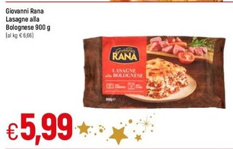 Famila Rana Giovanni Lasagne alla Bolognese 900 g offerta