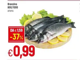 Famila Branzino 800/1000 all'etto offerta