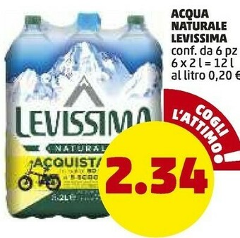 PENNY Levissima Acqua Minerale Naturale offerta
