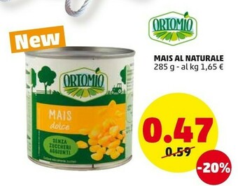 PENNY Ortomio Mais Al Naturale offerta