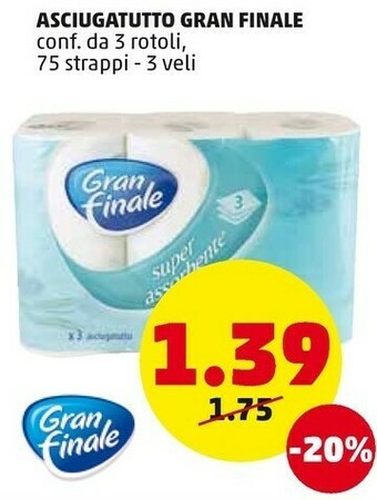 PENNY Gran Finale Asciugatutto offerta