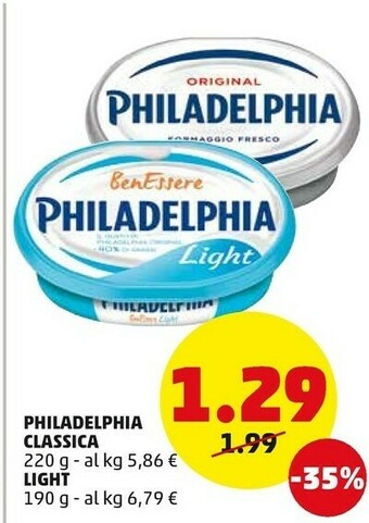 PENNY Mondelez - Philadelphia Light Vaschetta 190 G(ml) offerta