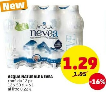 PENNY Nevea Acqua Naturale offerta