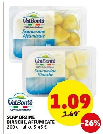 PENNY Valbontà - Scamorzine Affumicate 100% Latte Italiano offerta
