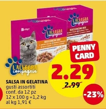 PENNY Salsa In Gelatina offerta