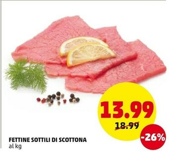 PENNY Fettine Sottili Di Scottona offerta