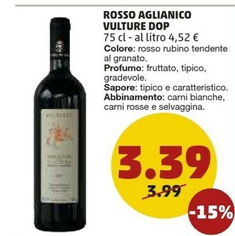 Rosso Aglianico Vulture Dop