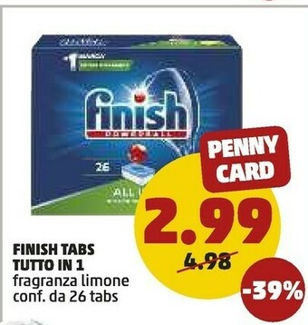 PENNY Finish Tabs Tutto In 1 offerta
