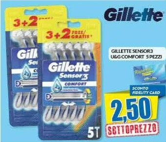 Risparmio Casa Gillette Sensor 3 U&G Comfort offerta