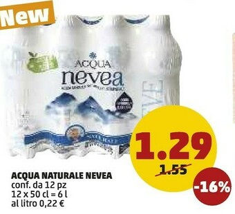 PENNY Nevea Acqua Naturale offerta
