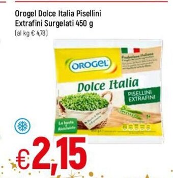 Famila Orogel Dolce Italia pisellini extrafini surgelati 450 g offerta