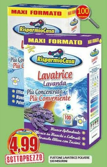 Risparmio Casa Fustone Lavatrice Polvere offerta