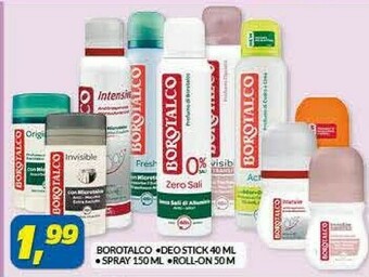 Risparmio Casa Borotalco Borotalco Original Unisex Deodorante in stick 40 ml offerta
