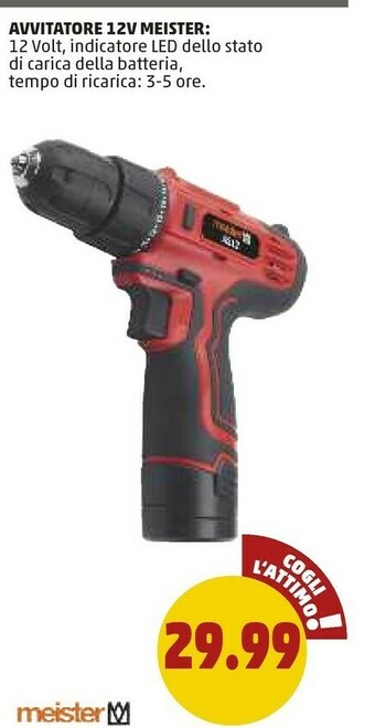 PENNY Meister Avvitatore 12v offerta