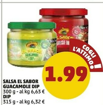 El sabor Salsa Guacamole Dip