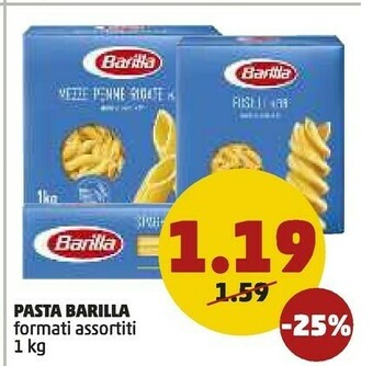 PENNY Barilla Mezze Penne Rigate 1000 G(ml) offerta
