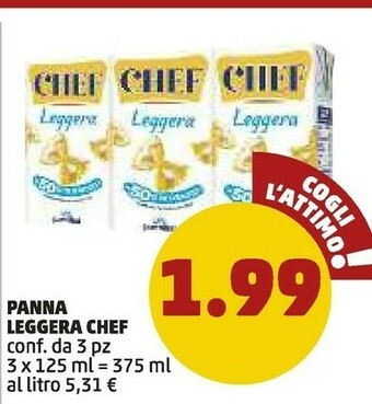 PENNY Parmalat Panna Leggera Chef offerta