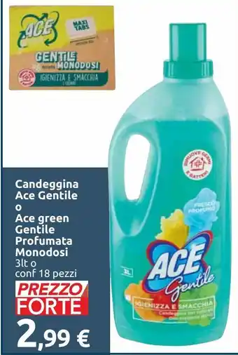 Carrefour Iper Candeggina ace gentile o ace green gentile profumata monodosi offerta