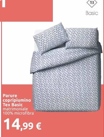 Carrefour Iper Parure copripiumino tex basic offerta