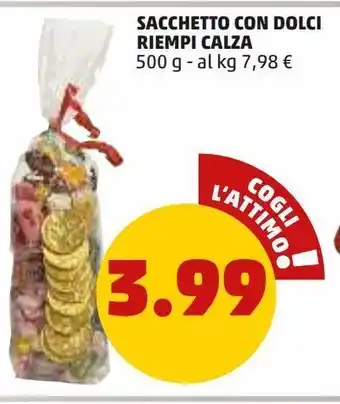 PENNY Sacchetto con dolci riempi calza 500 g — al kg 7,98 € offerta