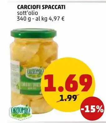 PENNY Carciofi spaccati sott''oili 340 g offerta