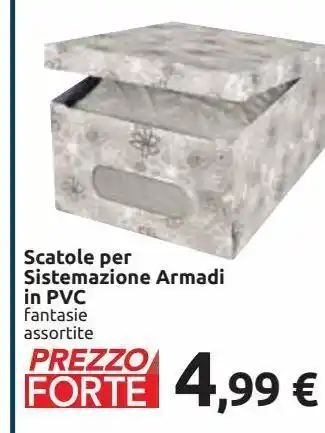 Scatole per sistemazione armadi in pvc